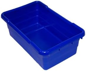 ULTRASOURCE Food Approved Bus Totes/Meat Lug (6 Pack, Blue)