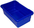 ULTRASOURCE Food Approved Bus Totes/Meat Lug (4 Totes and Matching Lids, Blue)