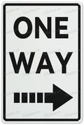 One Way Right Wall Art Decor Public Vintage Retro Aluminum Metal Sign Plaque 8X12 Inch