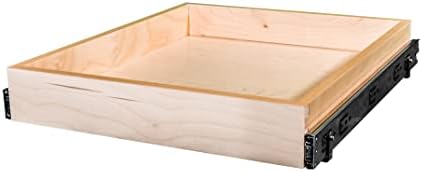 Sublime Design - Pull Out Kitchen Organizer | Slide Out Shelves for Kitchen Cabinets | Side Mounting, 30 Inch W/Drawer Slides (29' Drawer Box)