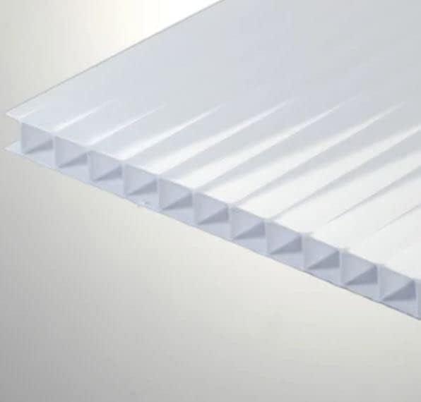 Multi-Wall or Twin Wall | Polycarbonate Panels | Thickness 6MM | 23.75" x 23.75" | Elevator Light Cover | Fire Rated | Color: White