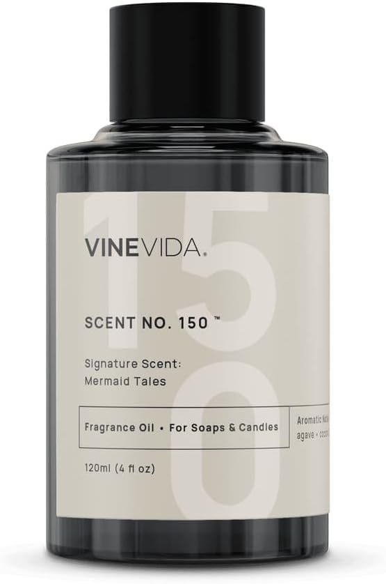 VINEVIDA [4 oz] Mermaid Tales; Fragrance Oil for Candle Making and Soap Making - Premium Candle Scents for Soy Candles