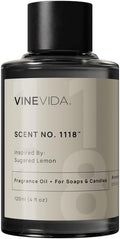 VINEVIDA [4oz] Sugared Lemon Fragrance Oil for Candle Making - Made in USA Candle Oil Scents - Scents for Soap Making