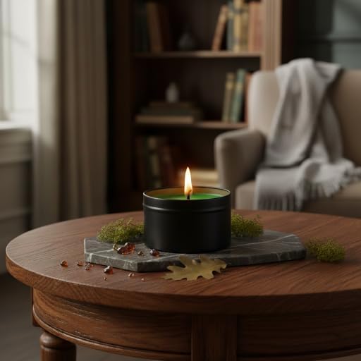 RUTH & ROSE | Autumn Spice | 100% Beeswax Candles for Home, 8oz, +65 Hours Burn Time, Aromatherapy Non Toxic Candles, Gift for Women & Men, Made in USA, Perfect for Travel or Gifting