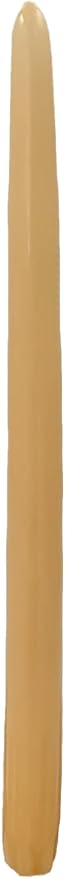 D'light Online Elegant 10" Unscented Colonial Ivory Taper Candles, Premium Quality Hand-Dipped Tapered Candles, Dripless and Smokeless - Set of 12 Individually Wrapped (10 Inch, Colonial Ivory)
