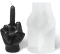 Large Hand Shaped Silicone Mold for Candle Making, 5 Inch Gesture Candle Mold,Middle Finger Shaped Resin Casting Mould for Making Candle Baking Soap Wax Cake Mousse Ice Cream