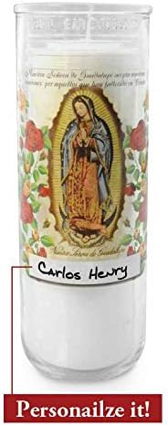Root Candles Prayer Candles Clear Glass Devotional 7-Day Prayer Candle, 1-Count, Day of The Dead (Spanish)