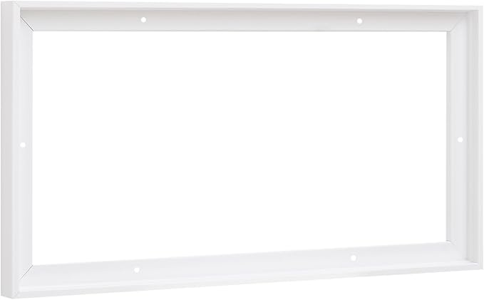 Pixy Canvas Floater Frame 18x48 for 3/4 (0.75) inch Deep Canvas Paintings/Canvas Prints/Wood Canvas Panels/Wall Art/Wall Decor/Home Decor/Artwork (White, 18 x 48 inch, Landscape)