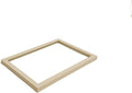 Top Lid for Large Beige Premium Quality Velvet Jewelry Display Box Tray Stackable Practical Trade Show Home Store Glass Lid