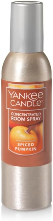Yankee Candle Concentrated Air Freshener Room Spray, Odor Eliminator for Home, Bathroom, Spiced Pumpkin, 1.5 Oz (Pack of 3)