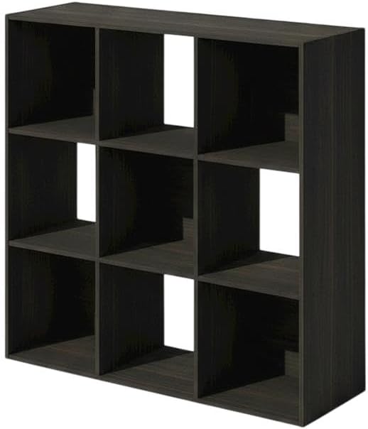 Furnifact Espresso Bookcase with Sturdy Wooden Construction, Spacious Storage, Elegant Finish, Ideal for Home and Office Organization