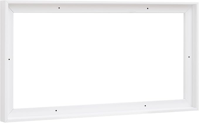 Pixy Canvas Floater Frame 6x18 for 3/4 (0.75) inch Deep Canvas Paintings/Canvas Prints/Wood Canvas Panels/Wall Art/Wall Decor/Home Decor/Artwork (White, 6 x 18 inch, Landscape)