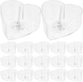 Candle Making Accessories Kit with 25 Heart Shaped Candle Wicks and Plastic Wick Holders for DIY Paraffin Beeswax Crafting
