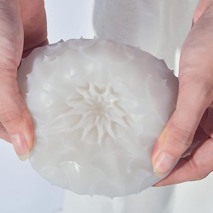 Cestony 3D Seed of Life Candle Silicone Molds for Making Candle Resin Pillar Aromatherapy Gypsum Candles Wax Soap Flower Specimen Clay Craft