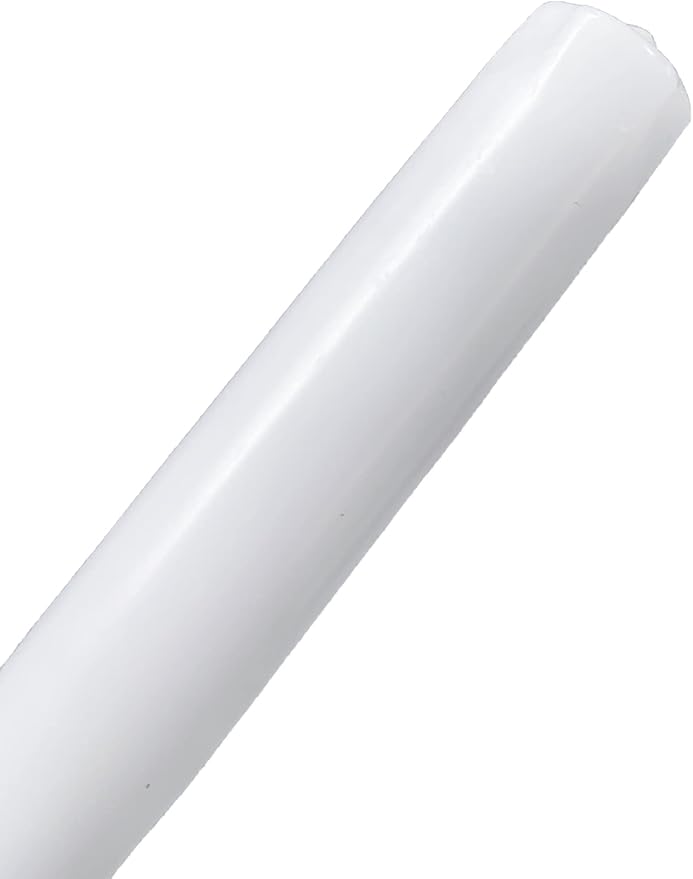 12 Inch Taper Candles, Premium Quality Candles Hand-Dipped Tapered Candles, Dripless, Smokeless and Unwrapped Bulk Pack for Events - Set of 12 (12 Inches, White)