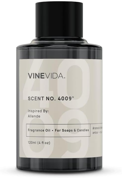 VINEVIDA [120mL] Allende Fragrance Oil for Candle Making - Natural Candle Oil Scents - Soap Making Essential Oil - Made in USA