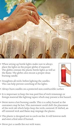 Root Candles Prayer Candles Clear Glass Devotional 7-Day Prayer Candle, 1-Count, Lumen Christi