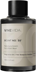 VINEVIDA [4oz] Cucumber Mint Fragrance Oil for Candle Making and Soap Making - Premium Candle Scents for Soy Candles