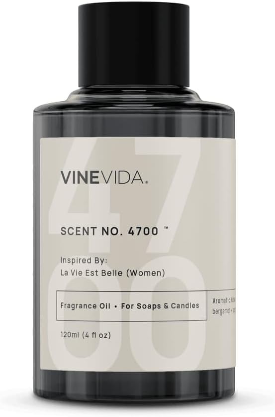 VINEVIDA [120mL] La Vie Est Belle (Women) Fragrance Oil for Candle Making - Natural Candle Oil Scents - Soap Making Essential Oil - Made in USA