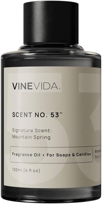 VINEVIDA [4oz] Mountain Spring Fragrance Oil for Candle and Soap Making - Made in USA Candle Oil Scents