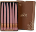 Root Candles Unscented Dinner Candles Premium Beeswax Blend Boxed Candle Set, 9-Inch, Dusty Rose, 12-Count
