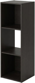 Furnifact Espresso Bookcase with Wood Construction, Tall Storage, Modern Design, Compact Size, Ideal for Home or Office Organization