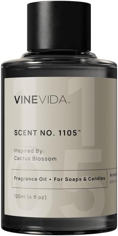 VINEVIDA [4oz] Cactus Blossom Fragrance Oil for Candle Making and Soap Making - Premium Candle Scents for Soy Candles