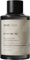 VINEVIDA [4oz] Frankincense & Myrrh Fragrance Oil for Candle Making and Soap Making - Premium Candle Scents for Soy Candles