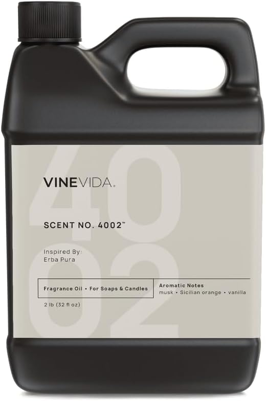 VINEVIDA [32oz] Erba Pura Fragrance Oil for Candle Making - Natural Candle Oil Scents - Soap Making Essential Oil - Made in USA