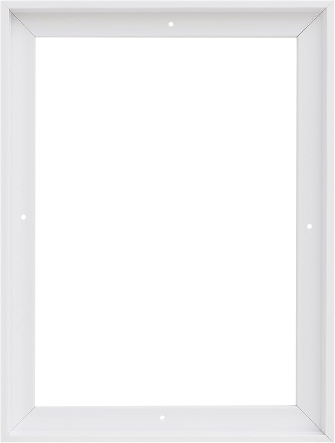 Pixy Canvas Floater Frame 18x48 for 3/4 (0.75) inch Deep Canvas Paintings/Canvas Prints/Wood Canvas Panels/Wall Art/Wall Decor/Home Decor/Artwork (White, 18 x 48 inch, Portrait)