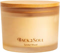 Non Toxic Candles 13.4 oz 50 Hours Burn Time, Scented Soy Candles, Clean Burning, Safe Non Toxic Design (Sandal Wood)