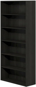 Furnifact Espresso Wood Bookcase with Sturdy Construction, Modern Design, and Versatile Storage for Living Room, Bedroom, or Office