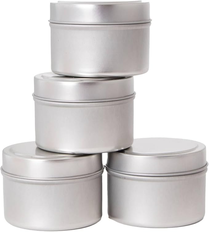 Lehman's Soy Candle Making Kit for Beginners, Complete Set, Makes four 2.5 oz Gift Size Candle Tins, Vanilla Scent