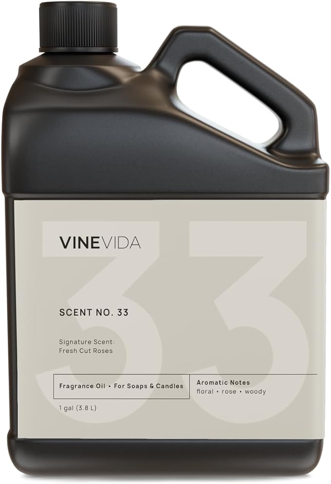 VINEVIDA [128oz] Fresh Cut Roses Fragrance Oil for Candle Making and Soap Making - Premium Candle Scents for Soy Candles
