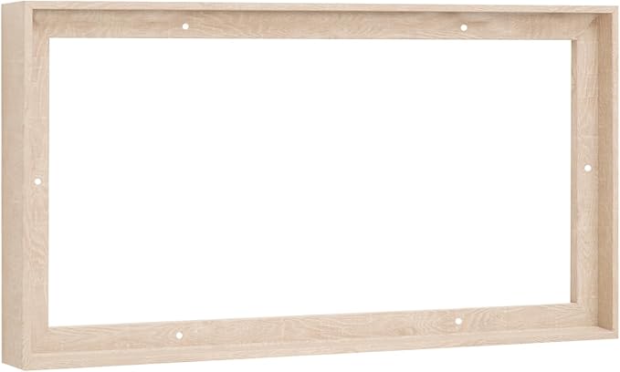 Pixy Canvas Floater Frame 12x48 for 1-1/2 (1.5) inch Deep Canvas Paintings/Canvas Prints/Wood Canvas Panels/Wall Art/Wall Decor/Home Decor/Artwork (Nordic White Oak, 12 x 48 inch, Landscape)