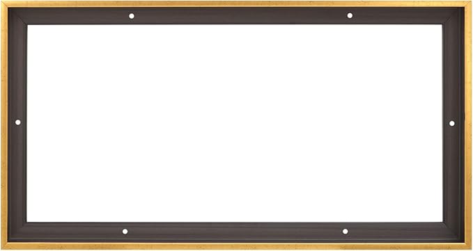 Pixy Canvas Floater Frame 20x32 for 1.5 inch Deep Canvas Paintings/Canvas Prints/Wood Canvas Panels/Wall Art/Wall Decor/Home Decor/Artwork (Rustic Gold, 20 x 32 inch, Landscape)