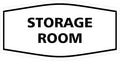 Signs ByLITA Fancy Storage Room Sign (White) - Medium 2 Pack