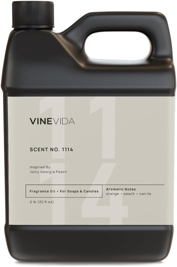 VINEVIDA [32oz] Juicy Georgia Fragrance Oil for Candle Making - Made in USA Scents for Soap Making - Natural Candle Fragrance Oil