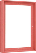 Pixy Canvas Floater Frame 8x10 for 1-1/2 (1.5) inch Deep Canvas Paintings/Canvas Prints/Wood Canvas Panels/Wall Art/Wall Decor/Home Decor/Artwork (Pastel Red/Pink, 8 x 10 inch, Portrait)