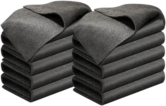 2026 New Thickened Magic Cleaning Cloth,Upgrade Reuseable Streak Free Microfiber Cloth Magic Fiber Microfiber Cleaning Cloth,Multipurpose Miracle Rags for Kitchen,Window,Glass, Cars (10Pcs, 16x12 in)