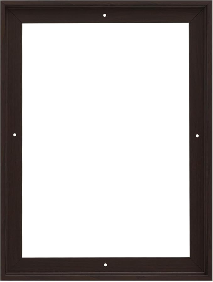 Pixy Canvas 18x24 inch Floater Frames for Canvas Paintings | Floater Frame for Stretched Canvas and Canvas Panels | 1-3/8" Thick for 3/4" Deep Canvas (Dark Walnut, 18 x 24 inch)
