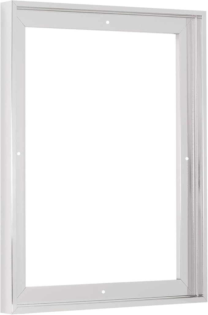 Pixy Canvas Floater Frame 5x9 for 3/4 (0.75) inch Deep Canvas Paintings/Canvas Prints/Wood Canvas Panels/Wall Art/Wall Decor/Home Decor/Artwork (Chrome, 5 x 9 inch, Portrait)