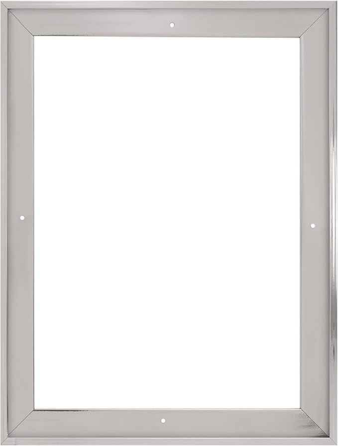 Pixy Canvas Floater Frame 18x24 for 1-1/2 (1.5) inch Deep Canvas Paintings/Canvas Prints/Wood Canvas Panels/Wall Art/Wall Decor/Home Decor/Artwork (Chrome, 18 x 24 inch, Portrait)