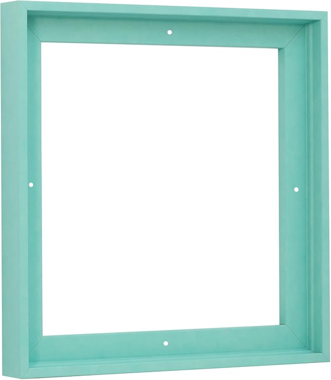 Pixy Canvas Floater Frame 15x15 for 3/4 (0.75) inch Deep Canvas Paintings/Canvas Prints/Wood Canvas Panels/Wall Art/Wall Decor/Home Decor/Artwork (Lucite Green, 15 x 15 inch, Square)