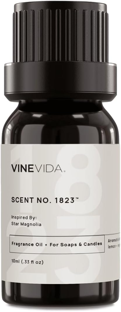 VINEVIDA [10mL] Star Magnolia Fragrance Oil for Candle Making - Natural Candle Oil Scents - Soap Making Essential Oil - Made in USA