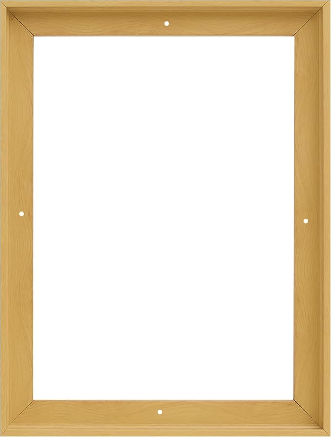 Pixy Canvas Floater Frame 6x24 for 3/4 (0.75) inch Deep Canvas Paintings/Canvas Prints/Wood Canvas Panels/Wall Art/Wall Decor/Home Decor/Artwork (Light Maple, 6 x 24 inch, Portrait)