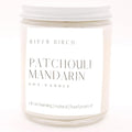 River Birch Candles Patchouli Mandarin Scented Candle | Premium, All-Natural, Non-Toxic, Soy Candles | 8.5oz 40 Hr Burn Time | Cozy Relaxing Gifts for Home