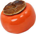 DIY Scented Candle Cup Ceramic Mason Jar Holder Persimmon Shape Craft Candle Container