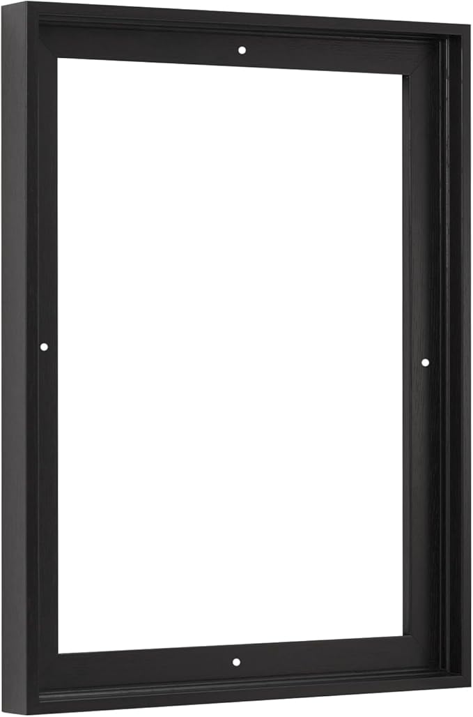Pixy Canvas Floater Frame 14x28 for 3/4 (0.75) inch Deep Canvas Paintings/Canvas Prints/Wood Canvas Panels/Wall Art/Wall Decor/Home Decor/Artwork (Black Oak, 14 x 28 inch, Portrait)