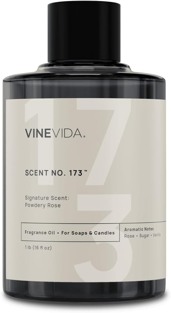 VINEVIDA [16 oz] Powdery Rose; Fragrance Oil for Candle Making and Soap Making - Premium Candle Scents for Soy Candles